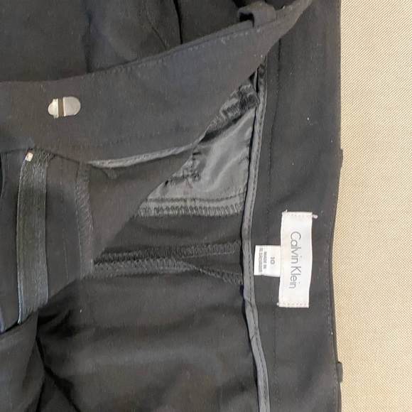 Black Calvin Klein size 10 bootcut pants - Picture 2 of 3